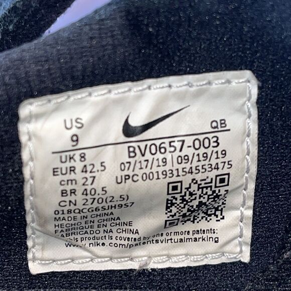 EUC MEN’S SIZE 9 NIKE SB SHANE SKATEBOARDING BLACK/WHITE SHOES - Picture 6 of 10